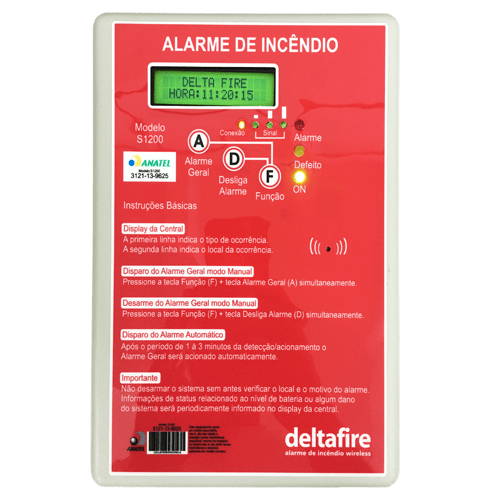 Alarme de incêndio wireless