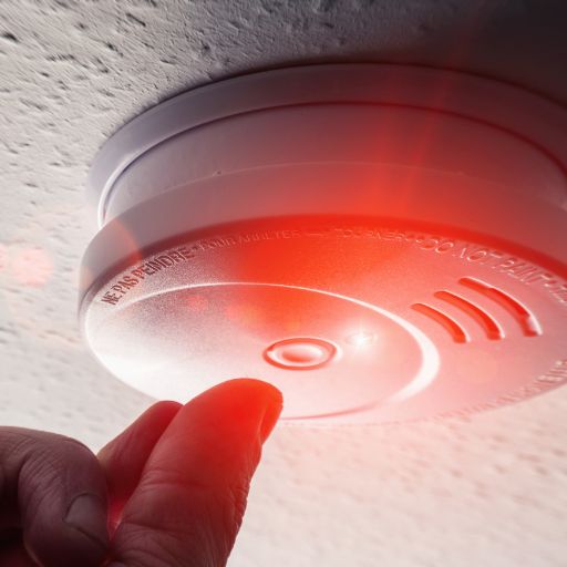 Aceitação do alarme de incêndio wireless
