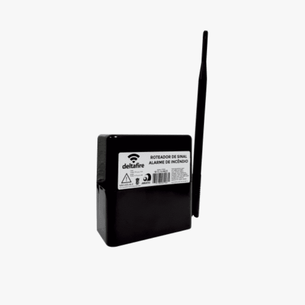 Roteador de sinal com antena externa - preto