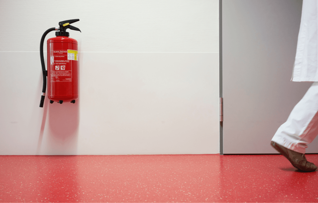 Princípio de incêndio no hospital